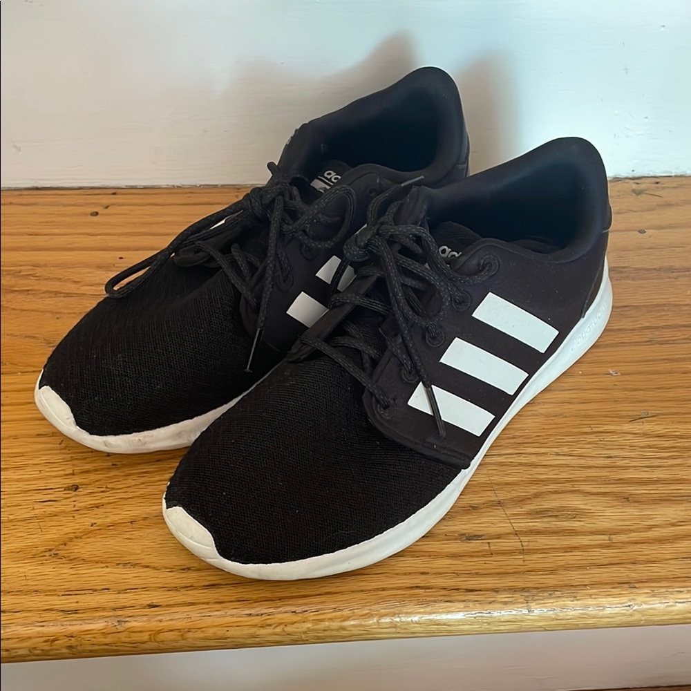 Adidas Black and White Sneakers Lightweight Breathable Design